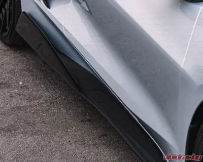 C7 Carbon 5VM Style Side Skirt Set Carbon Fiber Chevrolet C8 Corvette Stingray 2020-2024 - C8-2A-1