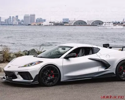 C7 Carbon 5VM Style Side Skirt Set Carbon Fiber Chevrolet C8 Corvette Stingray 2020-2024 - C8-2A-1