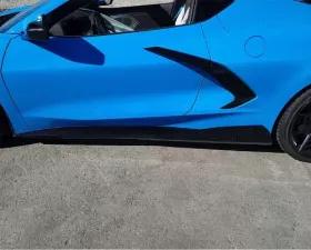 C7 Carbon 5VM Style Side Skirt Set Carbon Flash Chevrolet C8 Corvette Stingray 2020-2024
