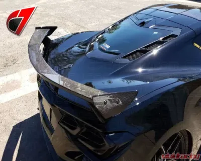 C7 Carbon High Wing OEM Style Carbon Fiber Chevrolet C8 Corvette Stingray 2020-2024 - C8-3A-1