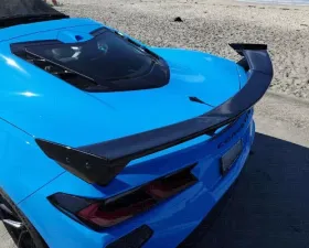 C7 Carbon High Wing OEM Style Carbon Flash Chevrolet C8 Corvette Stingray 2020-2024