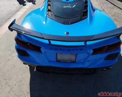 C7 Carbon High Wing OEM Style Carbon Flash Chevrolet C8 Corvette Stingray 2020-2024 - C8-3A-4