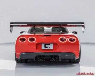 C7 Carbon Daytona Chassis Mounted Rear Spoiler Carbon Fiber Chevrolet Corvette C5 1997-2004 - C5-3I-1