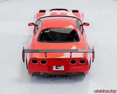 C7 Carbon Daytona Chassis Mounted Rear Spoiler Carbon Fiber Chevrolet Corvette C5 1997-2004 - C5-3I-1