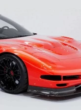C7 Carbon Style Racing Hood Carbon Fiber Chevrolet Corvette C5 | C5R 1997-2004                                     - C5-6A-1 - Image 5