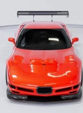 C7 Carbon Style Racing Hood Carbon Fiber Chevrolet Corvette C5 | C5R 1997-2004                                     - C5-6A-1 - Image 4