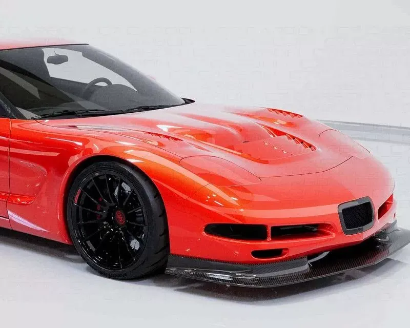 C7 Carbon Style Racing Hood Composite Unpainted Chevrolet Corvette C5 | C5R 1997-2004 - C5-6A-3