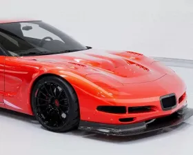 C7 Carbon Style Racing Hood Composite Unpainted Chevrolet Corvette C5 | C5R 1997-2004