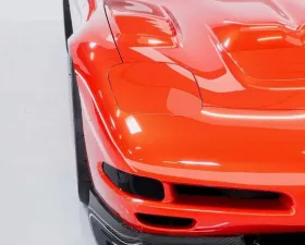 C7 Carbon Front Wide Body Fenders Carbon Fiber Chevrolet Corvette C5 1997-2004