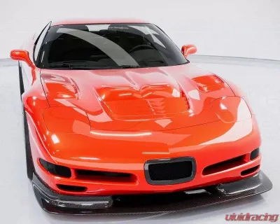 C7 Carbon Front Wide Body Fenders Carbon Fiber Chevrolet Corvette C5 1997-2004 - C5-6B-1