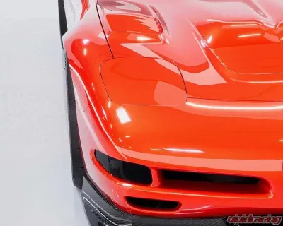 C7 Carbon Front Wide Body Fenders Composite Unpainted Chevrolet Corvette C5 1997-2004 - C5-6B-3