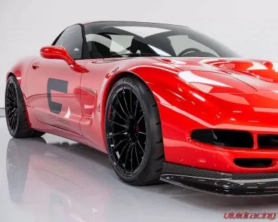 C7 Carbon Front Wide Body Fenders Composite Unpainted Chevrolet Corvette C5 1997-2004 - C5-6B-3