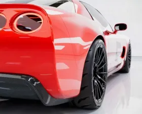 C7 Carbon Wide Body Rear Fenders Composite Unpainted Chevrolet Corvette C5 Z06 FRC Convertible 2001-2004