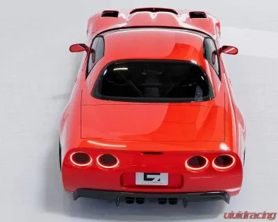 C7 Carbon Wide Body Rear Fenders Composite Unpainted Chevrolet Corvette C5 Z06 FRC Convertible 2001-2004 - C5-6BR-3