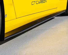 C7 Carbon CZR1 Extended Side Skirt Set Unpainted Composite Chevrolet Corvette C6 | ZR1 2005-2013