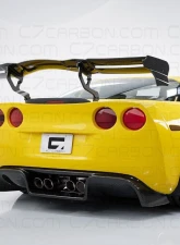 C7 Carbon Legacy Chassis Mounted Rear Spoiler Carbon Fiber Chevrolet Corvette C6 2005-2013                                     - C6Z-3D-1 - Image 5