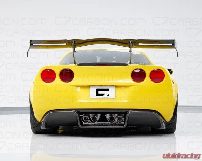 C7 Carbon Legacy Chassis Mounted Rear Spoiler Carbon Fiber Chevrolet Corvette C6 2005-2013 - C6Z-3D-1