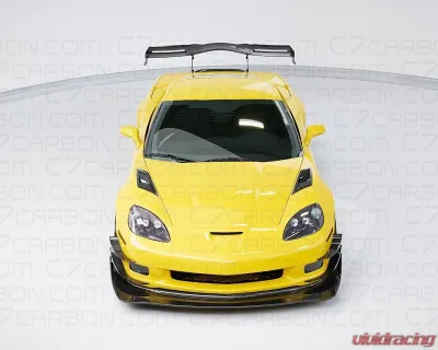C7 Carbon Legacy Chassis Mounted Rear Spoiler Carbon Fiber Chevrolet Corvette C6 2005-2013 - C6Z-3D-1