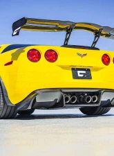 C7 Carbon Legacy Rear Diffuser Painted Gloss Black Chevrolet Corvette C6 2005-2013                                     - C6Z-4D-2 - Image 7