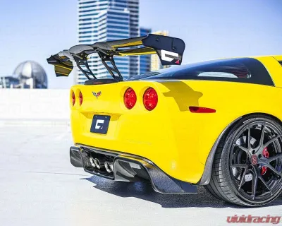 C7 Carbon Legacy Rear Diffuser Painted Gloss Black Chevrolet Corvette C6 2005-2013 - C6Z-4D-2