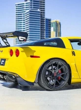 C7 Carbon Legacy Rear Diffuser Painted Gloss Black Chevrolet Corvette C6 2005-2013                                     - C6Z-4D-2 - Image 5