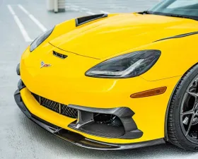 C7 Carbon Bumper Air Cooling Ducts Painted Gloss Black Chevrolet Corvette C6 Z06 | ZR1 | GS 2005-2013
