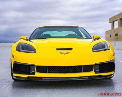 C7 Carbon Bumper Air Cooling Ducts Painted Gloss Black Chevrolet Corvette C6 Z06 | ZR1 | GS 2005-2013 - C6Z-5A-2