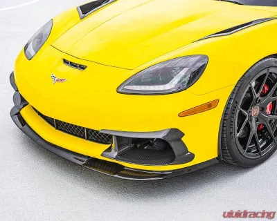 C7 Carbon Bumper Air Cooling Ducts Painted Gloss Black Chevrolet Corvette C6 Z06 | ZR1 | GS 2005-2013 - C6Z-5A-2