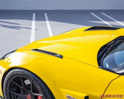 C7 Carbon Front Fender Vents Composite Unpainted Chevrolet Corvette C6 Z06 | ZR1 | GS 2006-2013 - C6Z-5B-3