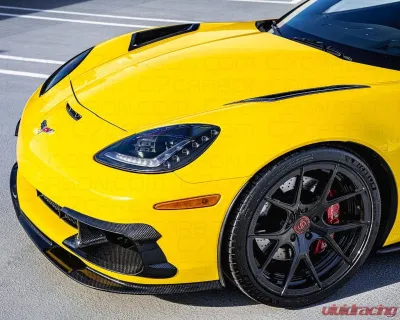 C7 Carbon Front Fender Vents Composite Unpainted Chevrolet Corvette C6 Z06 | ZR1 | GS 2006-2013 - C6Z-5B-3