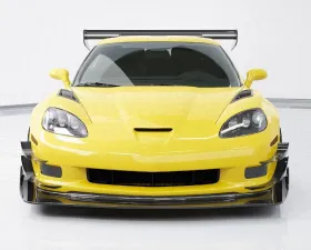 C7 Carbon Champion Bumper Canards Painted Gloss Black Chevrolet Corvette C6 Z06 | ZR1 | GS 2006-2013