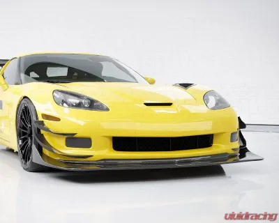 C7 Carbon Champion Bumper Canards Painted Gloss Black Chevrolet Corvette C6 Z06 | ZR1 | GS 2006-2013 - C6Z-5E-2