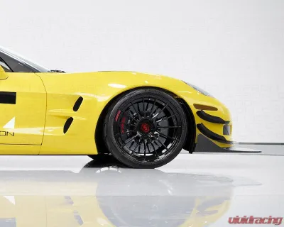 C7 Carbon Champion Bumper Canards Composite Unpainted Chevrolet Corvette C6 Z06 | ZR1 | GS 2006-2013 - C6Z-5E-3
