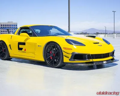 C7 Carbon Front Splitter Carbon Fiber Extended Version with Undertray Chevrolet Corvette Z06|GS|ZR1 2006-2013 - C6Z-FS-EX-CF