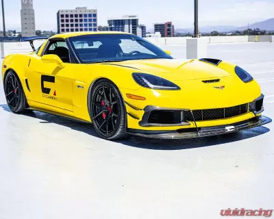 C7 Carbon Front Splitter Carbon Fiber Extended Version with Undertray Chevrolet Corvette Z06|GS|ZR1 2006-2013 - C6Z-FS-EX-CF