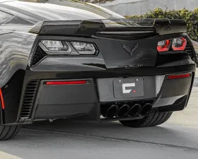 C7 Carbon OEM Style Rear Diffuser With Exhaust Shields Carbon Fiber Chevrolet Corvette C7 2014-2019