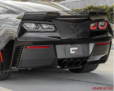 C7 Carbon OEM Style Rear Diffuser With Exhaust Shields Carbon Fiber Chevrolet Corvette C7 2014-2019 - C7-RD-CF