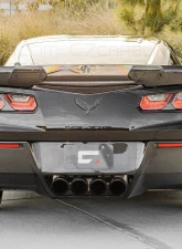 C7 Carbon OEM Style Rear Diffuser With Exhaust Shields Carbon Fiber Chevrolet Corvette C7 2014-2019                                     - C7-RD-CF - Image 2