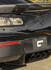 C7 Carbon OEM Style Rear Diffuser With Exhaust Shields Carbon Fiber Chevrolet Corvette C7 2014-2019                                     - C7-RD-CF - Image 3