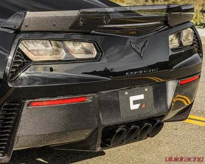 C7 Carbon OEM Style Rear Diffuser With Exhaust Shields Carbon Fiber Chevrolet Corvette C7 2014-2019 - C7-RD-CF