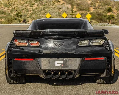 C7 Carbon OEM Style Rear Diffuser With Exhaust Shields Carbon Fiber Chevrolet Corvette C7 2014-2019 - C7-RD-CF