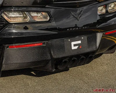 C7 Carbon OEM Style Rear Diffuser With Exhaust Shields Carbon Fiber Chevrolet Corvette C7 2014-2019 - C7-RD-CF