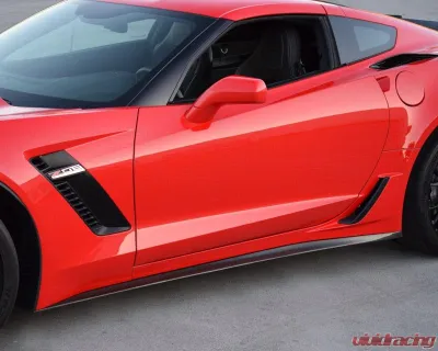 C7 Carbon Turismo Side Skirt Set Unpainted Composite Chevrolet Corvette C7 Stingray | Z51 | Z06 | GS 2014+ - C7-T-SS-FRP
