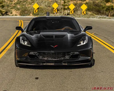 C7 Carbon Z06 Stage-2 Front Splitter Unpainted Composite Chevrolet Corvette C7 | Z06 2014-2020 - C7-Z06-FS-FRP