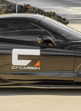 C7 Carbon Z06/Z07 OEM Style Side Skirt Set Rocker Panels Unpainted Composite Chevrolet Corvette C7 Stingray | Z51 | Z06 | GS 2014-2019                                     - C7-Z06-SS-FRP - Image 2