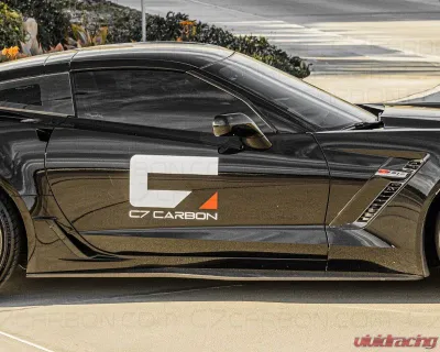 C7 Carbon Z06/Z07 OEM Style Side Skirt Set Rocker Panels Unpainted Composite Chevrolet Corvette C7 Stingray | Z51 | Z06 | GS 2014-2019 - C7-Z06-SS-FRP