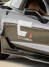 C7 Carbon Z06/Z07 OEM Style Side Skirt Set Rocker Panels Unpainted Composite Chevrolet Corvette C7 Stingray | Z51 | Z06 | GS 2014-2019                                     - C7-Z06-SS-FRP - Image 3