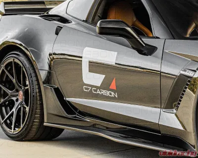 C7 Carbon Z06/Z07 OEM Style Side Skirt Set Rocker Panels Unpainted Composite Chevrolet Corvette C7 Stingray | Z51 | Z06 | GS 2014-2019 - C7-Z06-SS-FRP