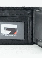 C7 Carbon Leather Wallet Bifold With RFID Blocking Carbon Fiber Black                                     - C7W01-RFID-Black - Image 4