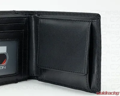 C7 Carbon Leather Wallet Bifold With RFID Blocking Carbon Fiber Black - C7W01-RFID-Black